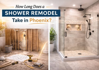 how long does a shower remodel take in Phoenix 