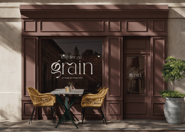Logo - Identité visuelle - café - L'atelier du grain- Amy Atelier Graphique