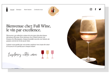 page principale site web