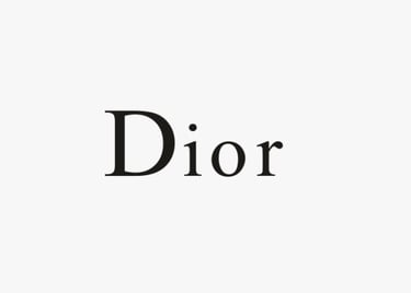 Logo of DIOR, a global luxury brand whose standards are met by King Fly.