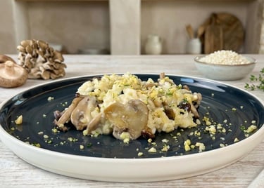 La nostra proposta per iniziare con il risotto ai funghi