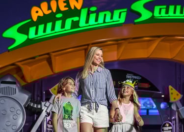Alien Swirling Saucers