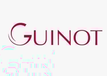 Logo of GUINOT, a professional skincare brand whose standards are met by King Fly.