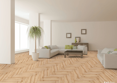 cobra herringbone flooring installed image