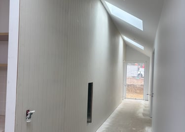 linning boards in hallway by Dylan Ludbrook carpentry in geelong