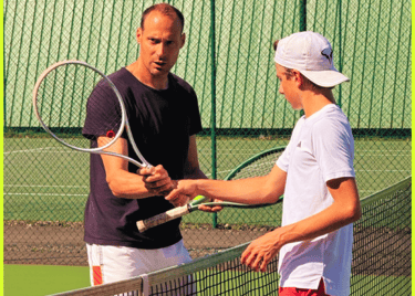 Grégoire Denis entraînement tennis avec coach