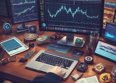 A collection of vibrant, multicolored abstract shapes and spirals against a light backdrop, featuring smooth, shiny surfaces and a playful arrangement. The scene is dynamic and visually stimulating with a variety of forms like coils, curls, and rectangles.