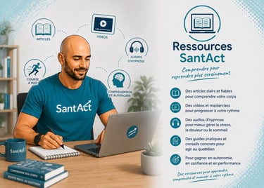 Santact - Lachaume julien travaille pour proposer des ressources pédagogiques à ses patients
