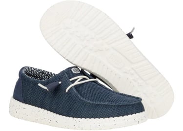 a pair of shoes with a white sole sole and a blue and white sole