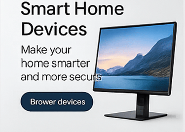 Innovative devices for a smarter living environment. From voice-controlled lighting to security cam