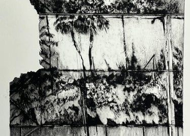 Tetra Pak dry point print: The padel court