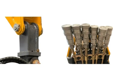 Quick-Connect Coupler for Grapple Attachment