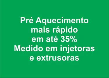 estabilidade de processo em injetoras e extrusoras de plastico, jaqueta removivel, isolação termica