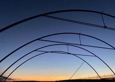 Estructura nave tipo invernadero