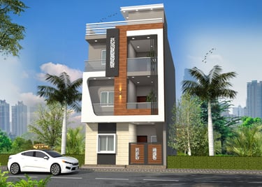 Modern residential apartment construction in Indore by Bhavans Civiltech LLP