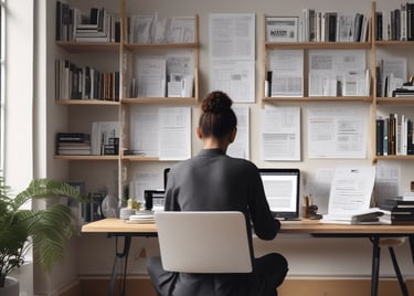 white and black abstract painting