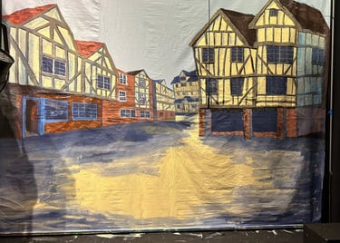 Shakespeare Something Rotten Set design Seattle artist