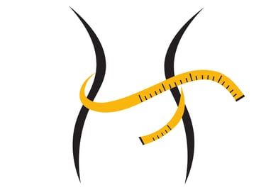 measuring tap wrapped around a figure