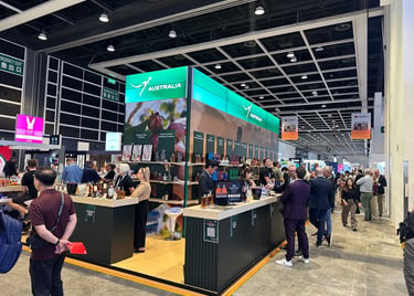 Onsite registration desk at Vinexpo Asia 2026