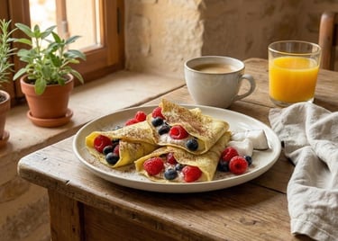 Come fare crepes di cocco per colazione