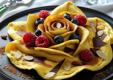 Come fare la ricetta vegetariana omelette dolce