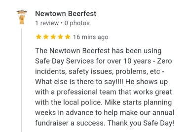 Google 5 Star Review