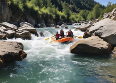 Descente en rafting sur la Guisane