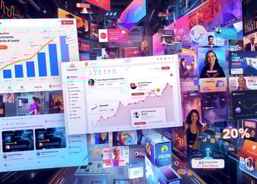Digital marketing channels and analytics for AI tool promotion