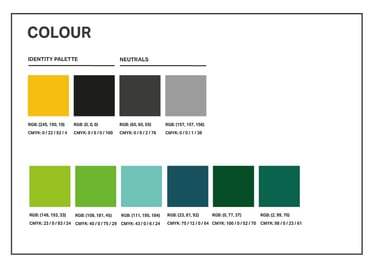 carded front colour pallet