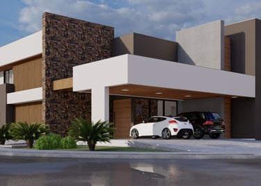 fachada de esquina contemporanea