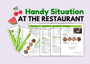 At the RESTAURANT ESL Medical English Role Play Dialogues Vocabulary and Speaking