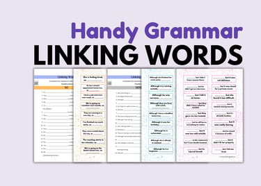 linking words exercises pdf