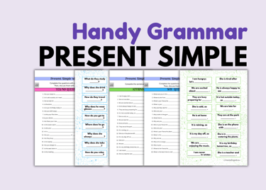 present simple exercises pdf