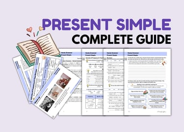 Back To School Grammar PRESENT SIMPLE: exercises, writing, speaking ESL ELA