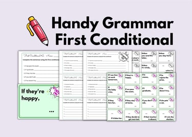 First Conditional Grammar activity for English Lessons