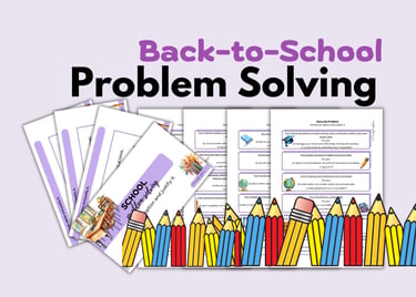 ESL ELA Back to School Problem Solving Communicative Activity Speaking