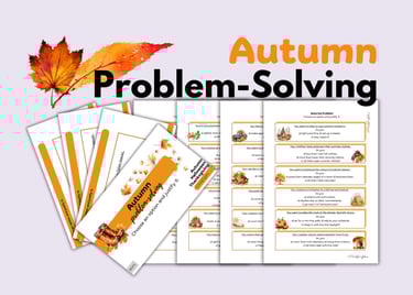 ESL ELA Fall Halloween Thanksgiving Problem-Solving Speaking