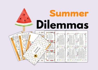 ESL ELL Summer Dilemmas Role-Plays and Speaking Activities for teens and adults