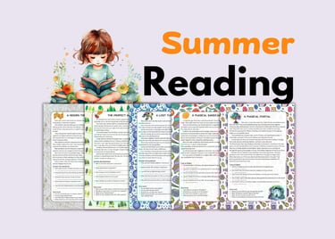 Summer End-of-the-year ELL ESL Reading comprehension Summer Stories