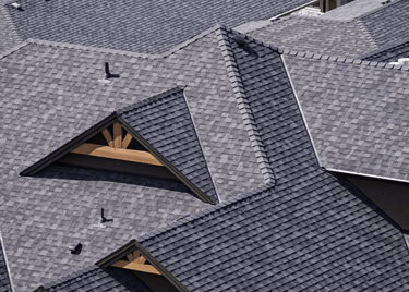 a roof with a roofing shinning