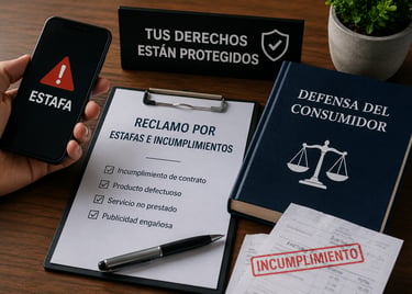 Abogado de defensa del consumidor en Córdoba para reclamos por estafas e incumplimientos comerciales