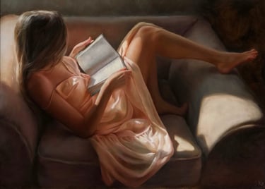 Original painting, oil on canvas, A touch of the sun, 60x80cm