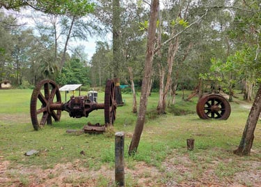 reamins of the tin dredging khao lampi hat thai mueang national park