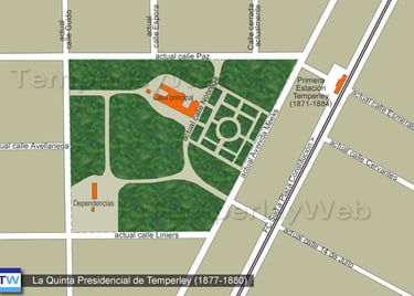 La Quinta Presidencial de Temperley, en épocas del Presidente Nicolás Avellaneda