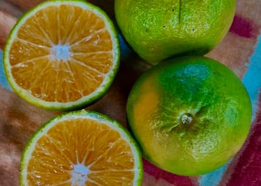 Mandarine coupée