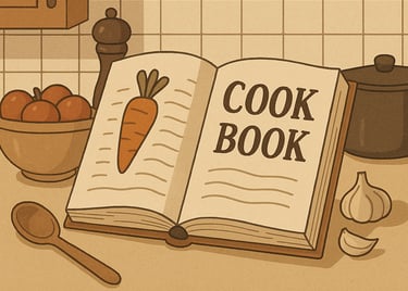 a cartoon cookbook