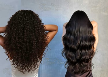 Haartressen-Verlängerungen in Lockig und gewellt