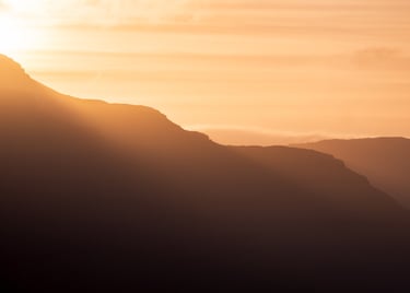 Beautiful sunset in the Faroe Islands