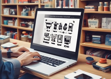 A happy customer receiving a package delivered to their doorstep.