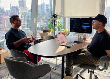 Gary Vaynerchuk and Ronsley Vaz at VaynerX NYC